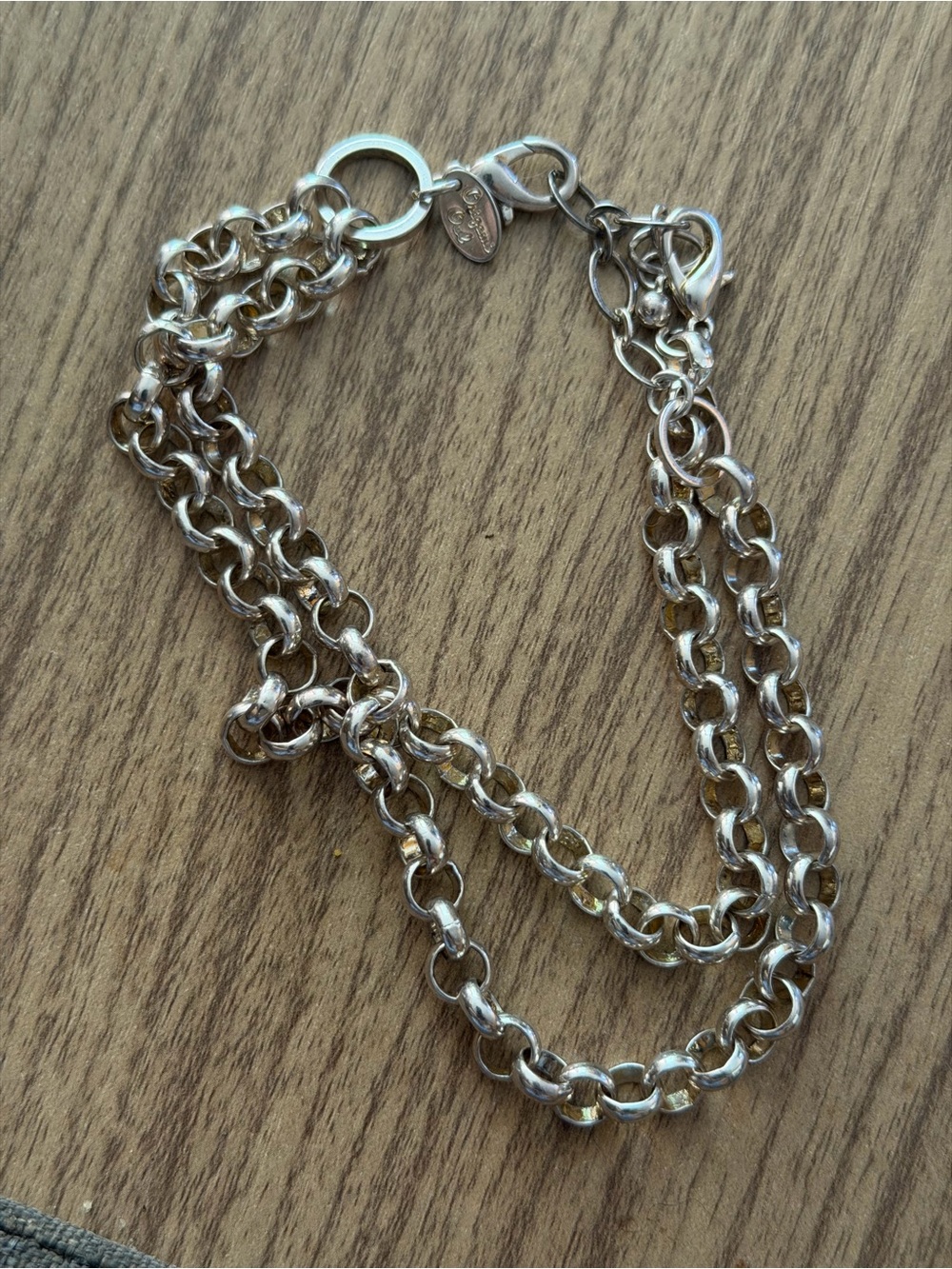 Origami Owl Silver Multi-Strand Chain Necklace